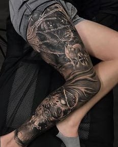 OMG! The Best ANIMAL TATTOOS SLEEVE Ever! - totem tattoo
